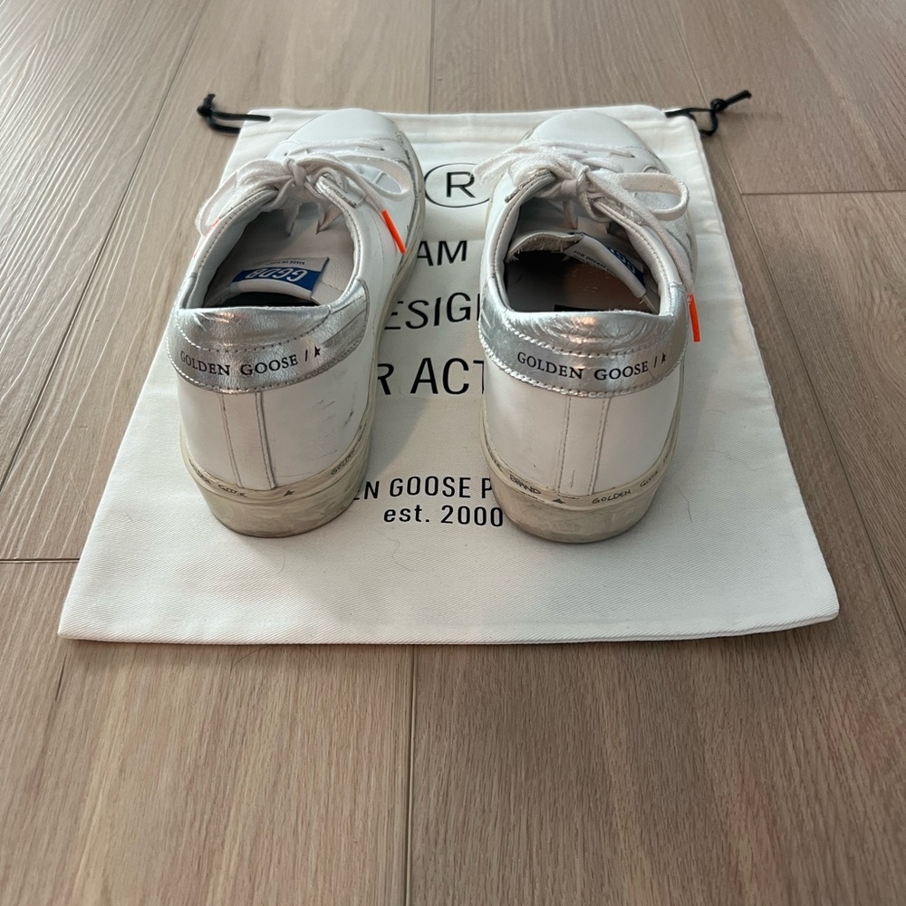 Golden Goose White and Cream Sneakers - Picture 6 of 8